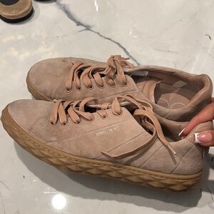 Jimmy Choo Beige Suede Men's Sneakers